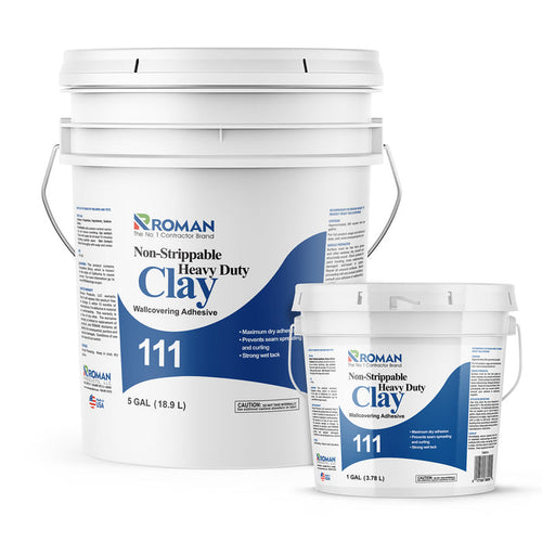 111 Non-Strippable Heavy Duty Clay Wallcovering Adhesive