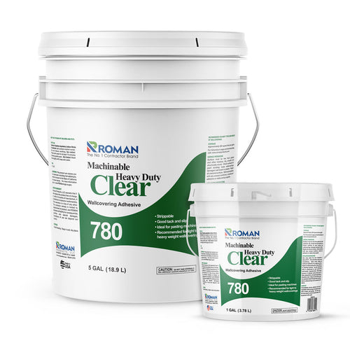 780 Machinable Heavy Duty Clear Wallcovering Adhesive