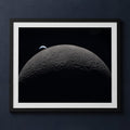 Framed print mockup — A New View of the Moon