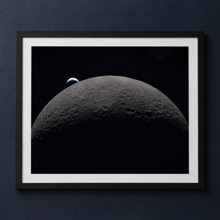 Framed print mockup — A New View of the Moon