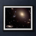 Framed print mockup — Abell S0740 Galaxy Cluster