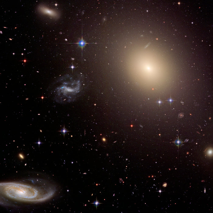 Abell S0740 Galaxy Cluster - high resolution space images - Sky Image Lab