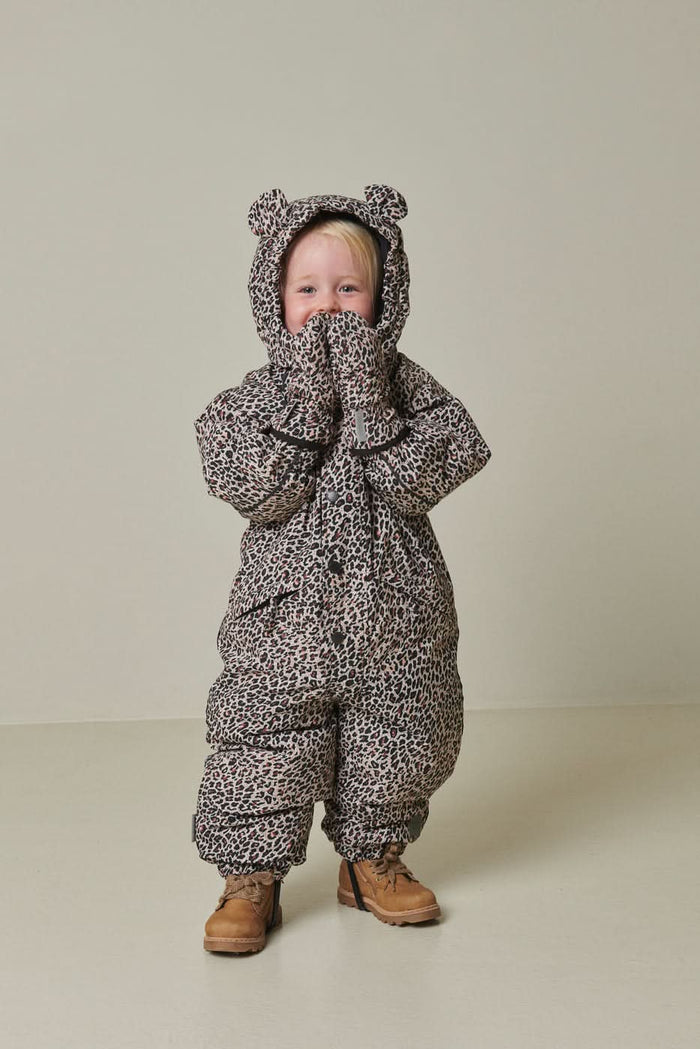Almo Snow Mittens- Leopard