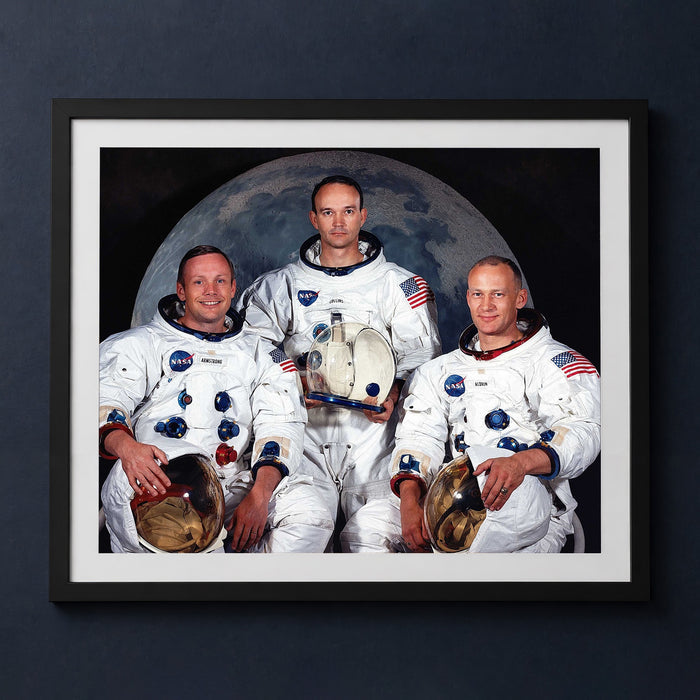 Framed print mockup — Apollo 11 Astronauts