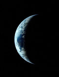 Apollo 11 Crescent Earth - high resolution space images - Sky Image Lab