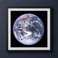Framed print mockup — Apollo 17 Full Earth