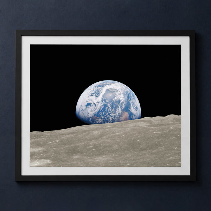 Framed print mockup — Apollo 8 Earth Rise One
