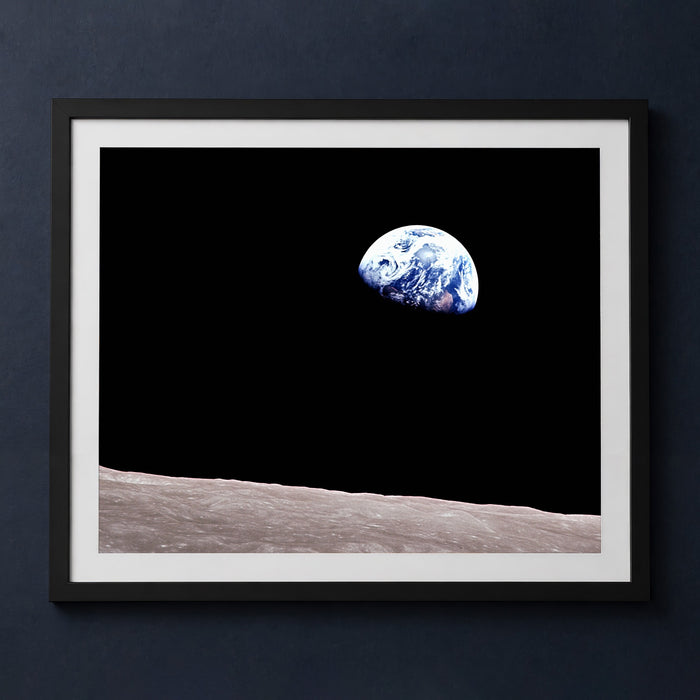 Framed print mockup — Apollo 8 Earthrise
