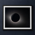 Framed print mockup — Artemis II in Eclipse