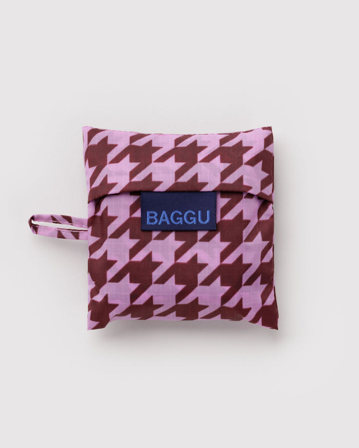 Baby Baggu - Pink Houndstooth