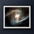 Framed print mockup — Barred Galaxy