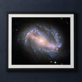Framed print mockup — Barred Spiral Galaxy