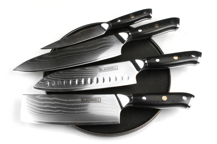 Blackwell Koksmes Japanse stijl - 67 lagen damaststaal - VG10 - 20 cm