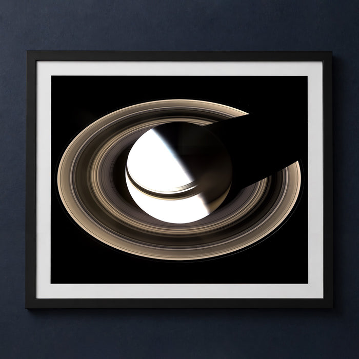 Framed print mockup — Blinding Saturn