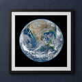 Framed print mockup — Blue Marble 2012