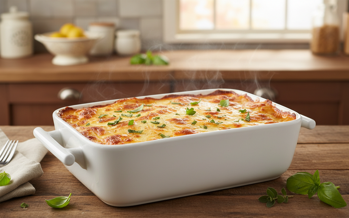 BonBistro Ovenschaal Yong Squito - Wit - 20 x 14 x 6 cm / 1.1 Liter - 2 stuks