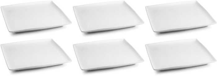 BonBistro Petitfour Bordjes Yong Squito 10 x 10 cm - Wit - 6 stuks
