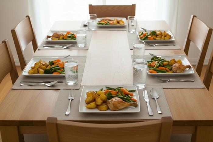 BonBistro Serviesset Yong Squito - Wit 18-delig / 6 personen - 6 dinerborden, 6 diepe borden en 6 ontbijtborden