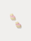 Bonpoint - Bonpoint x Guest in Residence Telse baby slippers in pink cashmere - view 1