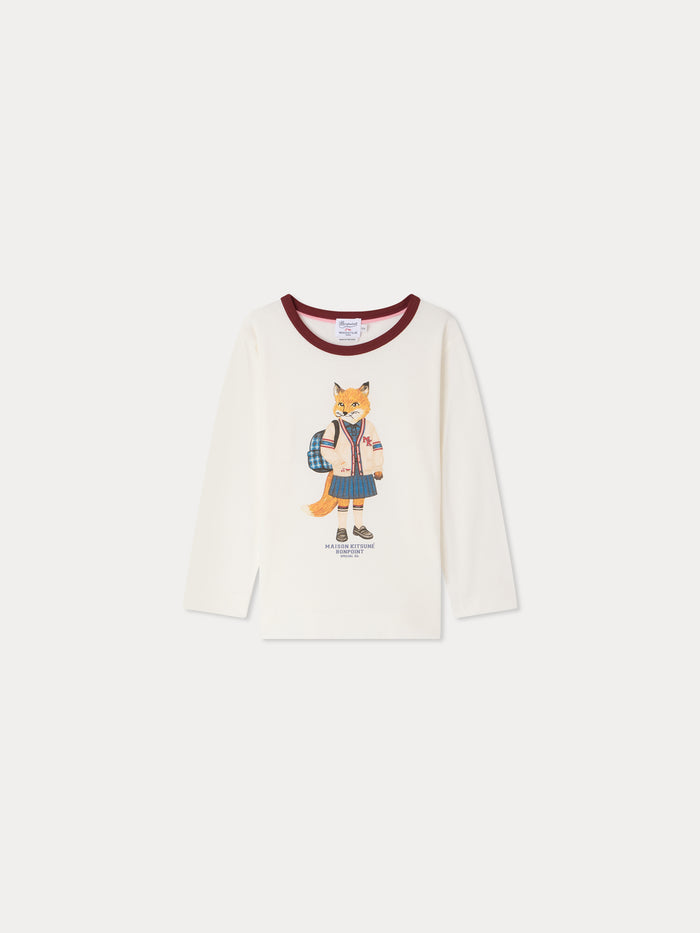 Bonpoint x Maison Kitsuné Magali t-shirt with fox print