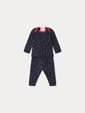 Bonpoint x Maison Kitsuné Timi set with cherry and fox print in organic cotton