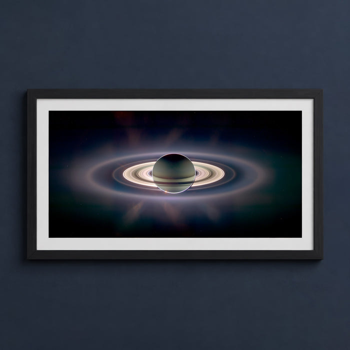 Framed print mockup — Cassini New Rings