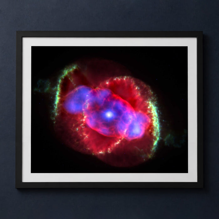 Framed print mockup — Cat's Eye Nebula