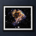Framed print mockup — Celestial Fireworks