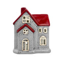 Cello - Apex House Tealight Burner - Grey & Red