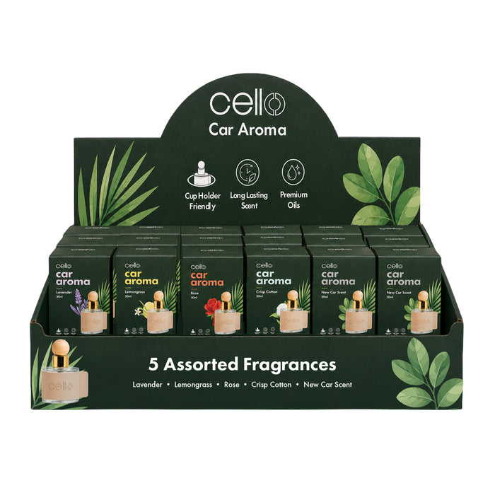 Cello - Botanical Car Aroma CDU - 36pcs