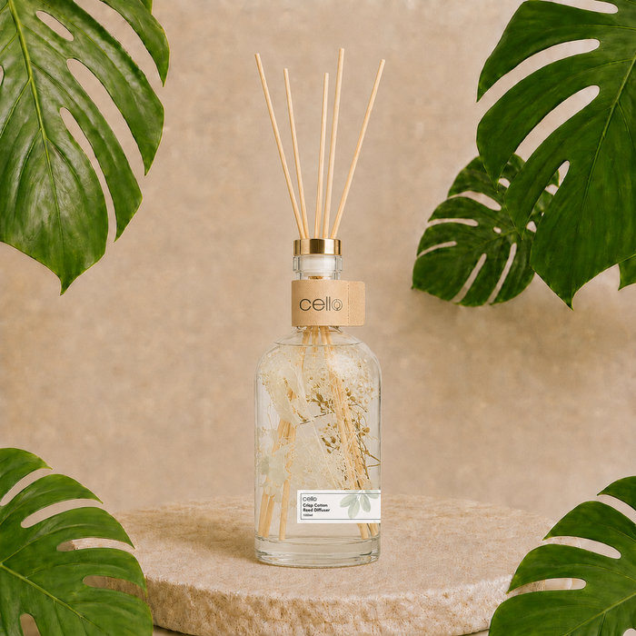 Cello - Botanical Reed Diffuser 1000ml - Crisp Cotton