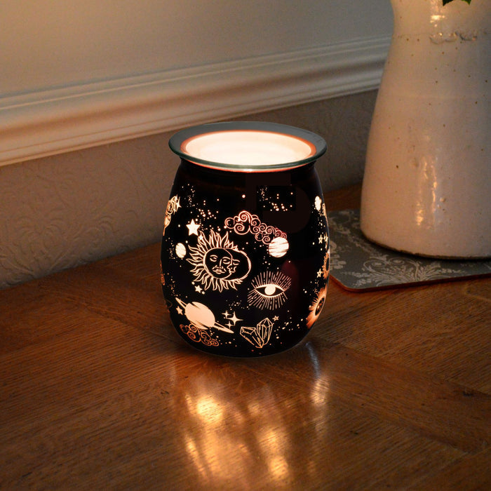 Cello - Celestial Electric Melt Burner Copper with Spiced Citrus Wax Medallion