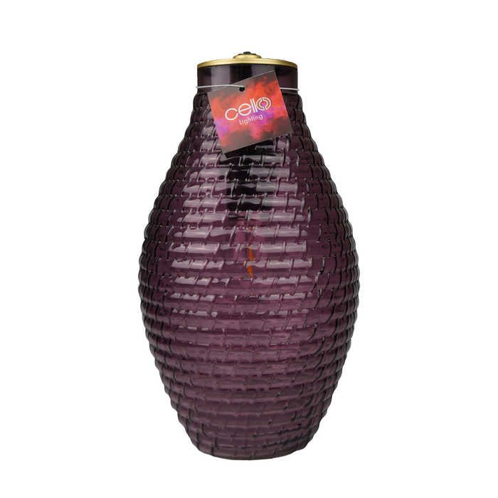 Cello - Diamond Barrel Vase Purple
