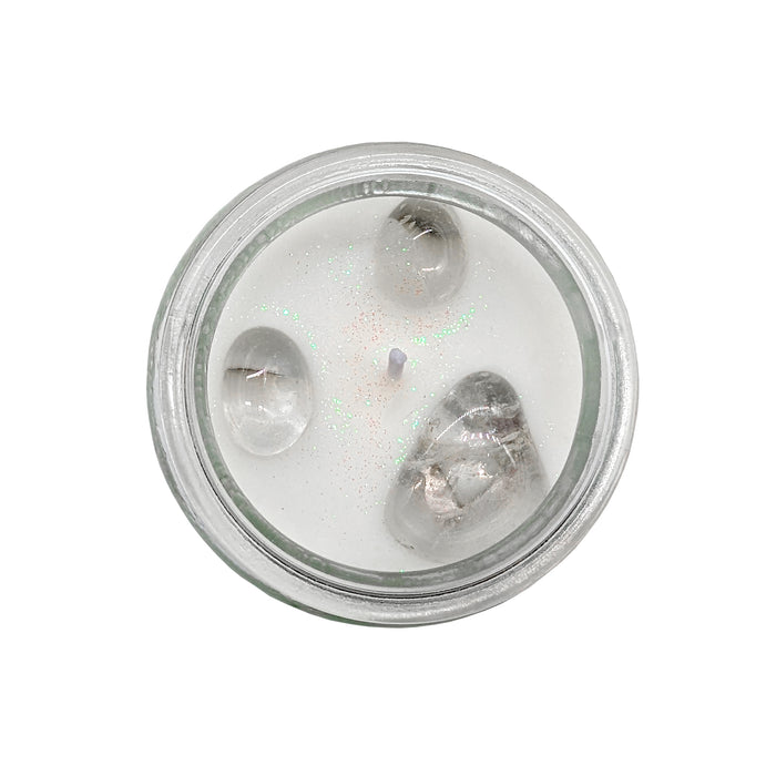 Cello - Gemstone Candle 200g - Clothesline Fresh with Clear Quartz