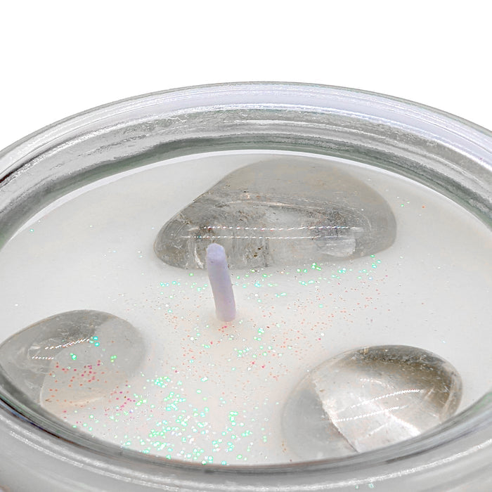 Cello - Gemstone Candle 200g - Clothesline Fresh with Clear Quartz