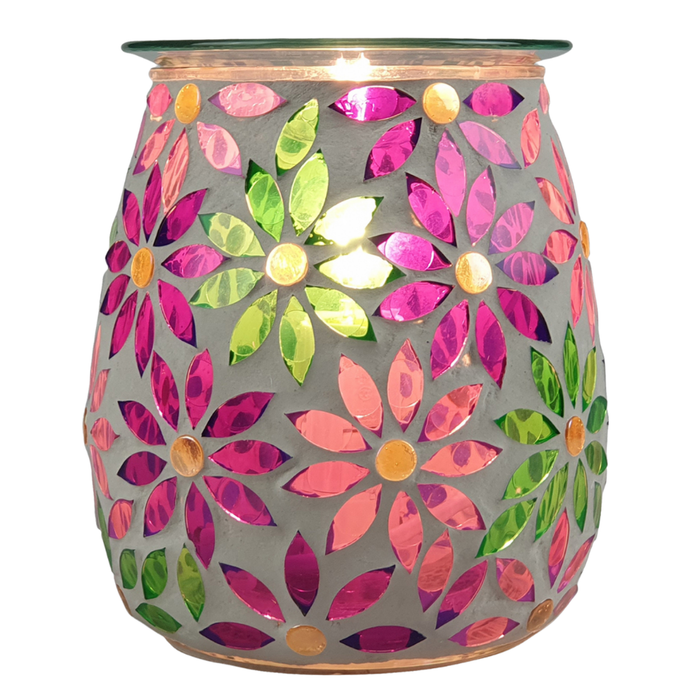 Cello - Mosaic Glass Electric Melt Burner - Pretty Petals