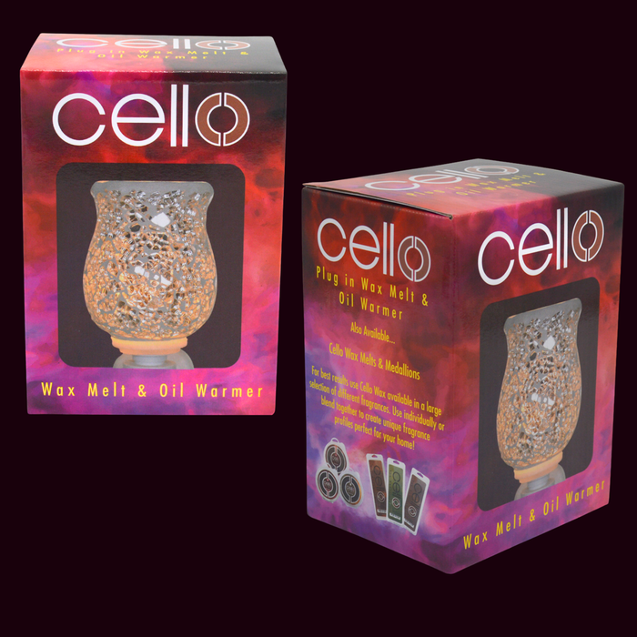 Cello - Plug In Electric Melt Burner - Shining Silver