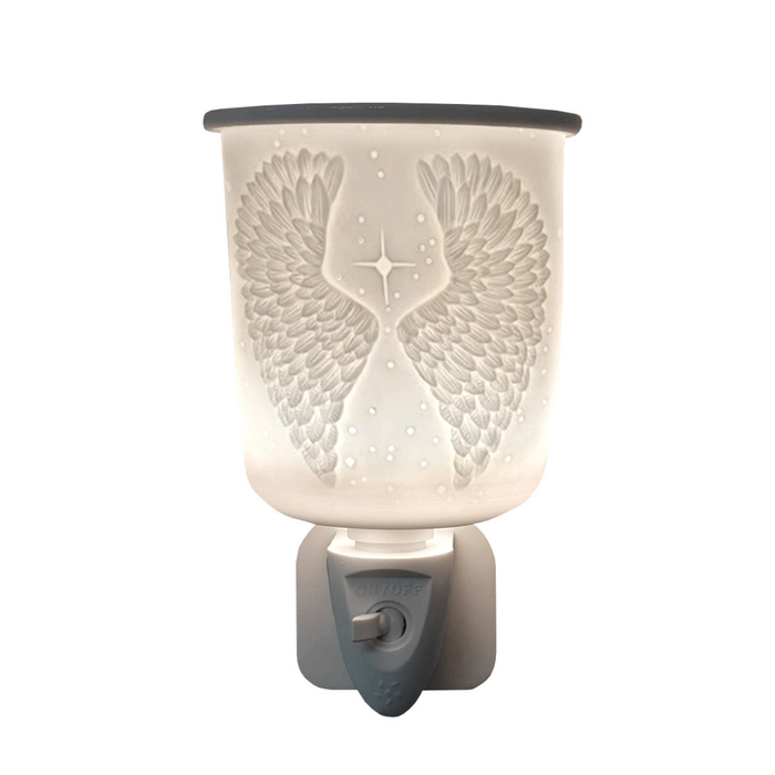 Cello - Porcelain Plug In Electric Melt Burner - Angel Wings