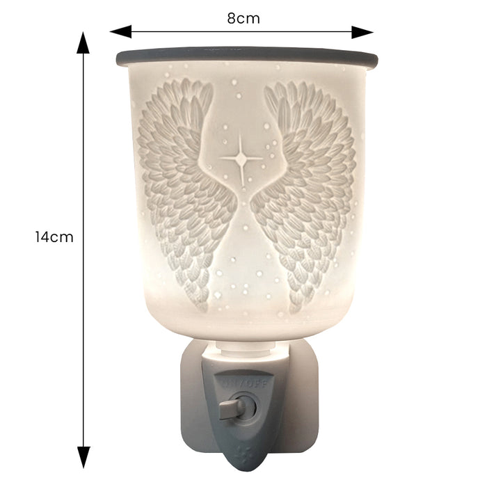 Cello - Porcelain Plug In Electric Melt Burner - Angel Wings