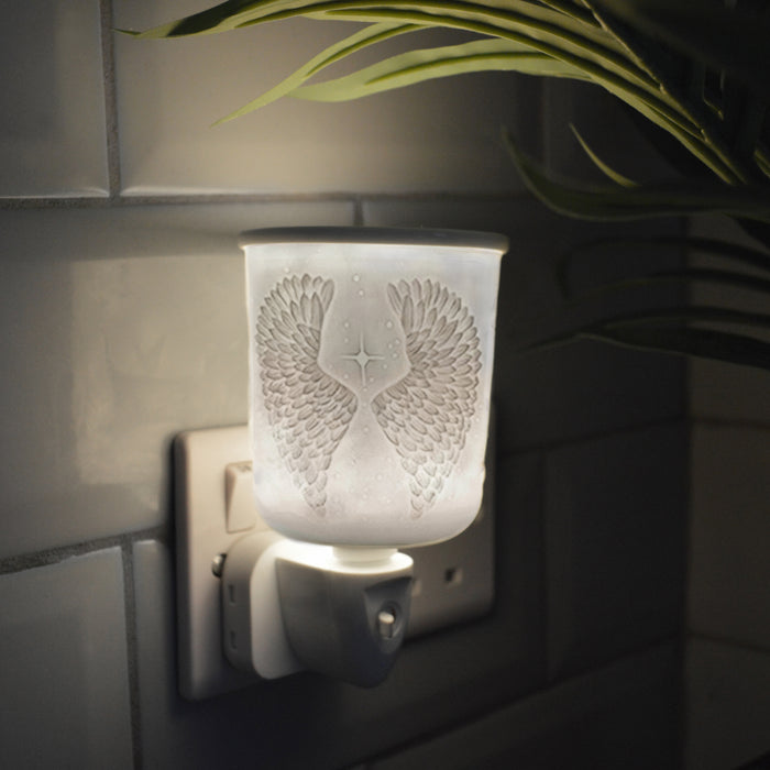 Cello - Porcelain Plug In Electric Melt Burner - Angel Wings
