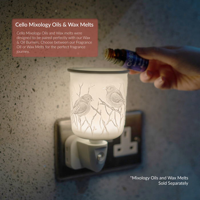 Cello - Porcelain Plug In Electric Melt Burner - Bird