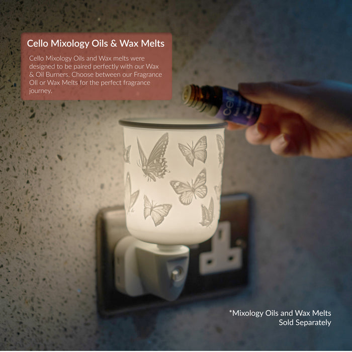 Cello - Porcelain Plug In Electric Melt Burner - Butterfly