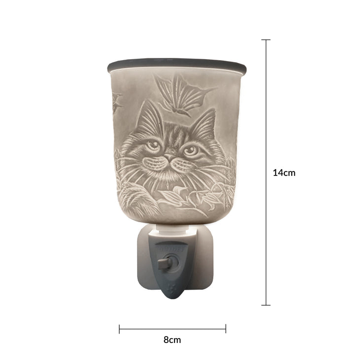 Cello - Porcelain Plug In Electric Melt Burner - Cat