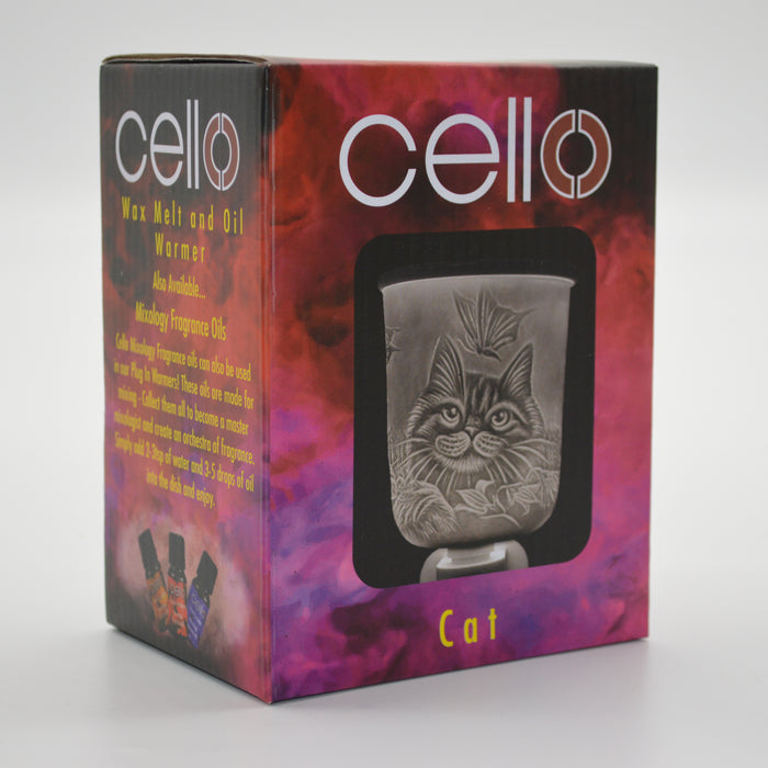 Cello - Porcelain Plug In Electric Melt Burner - Cat