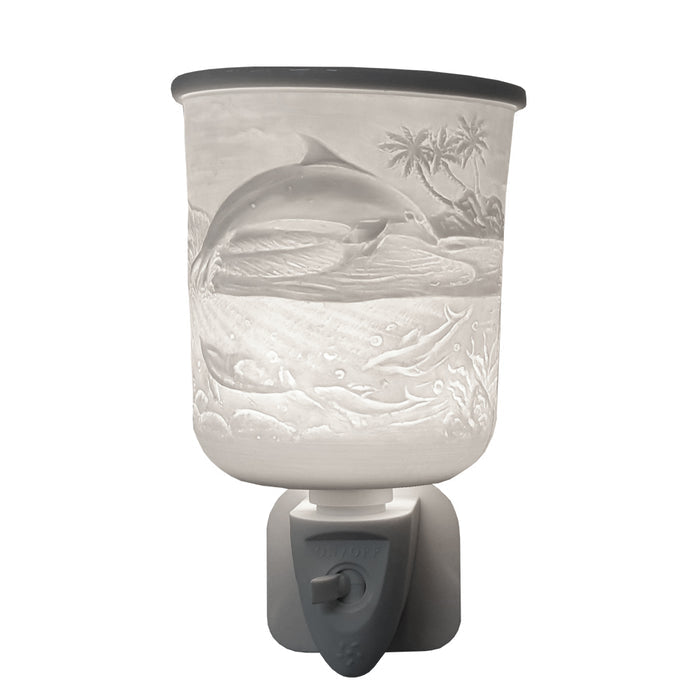 Cello - Porcelain Plug In Electric Melt Burner - Dolphin