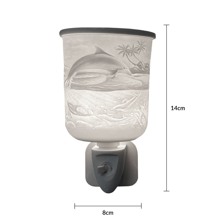 Cello - Porcelain Plug In Electric Melt Burner - Dolphin