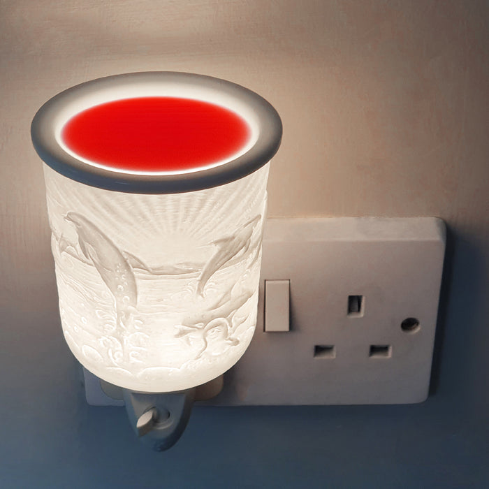 Cello - Porcelain Plug In Electric Melt Burner - Dolphin