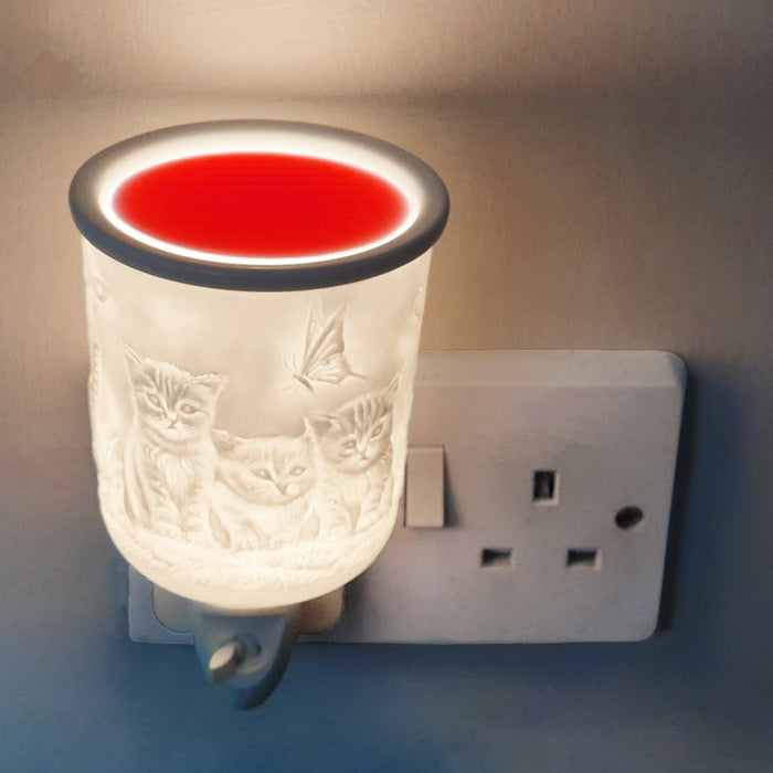 Cello - Porcelain Plug In Electric Melt Burner - Kitten