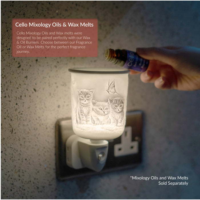 Cello - Porcelain Plug In Electric Melt Burner - Kitten