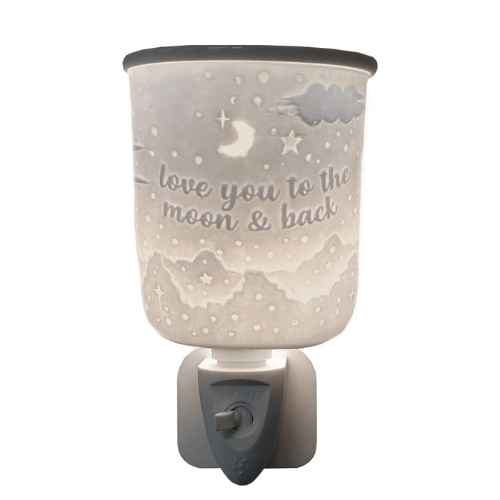 Cello - Porcelain Plug In Electric Melt Burner - Love You To The Moon & Back